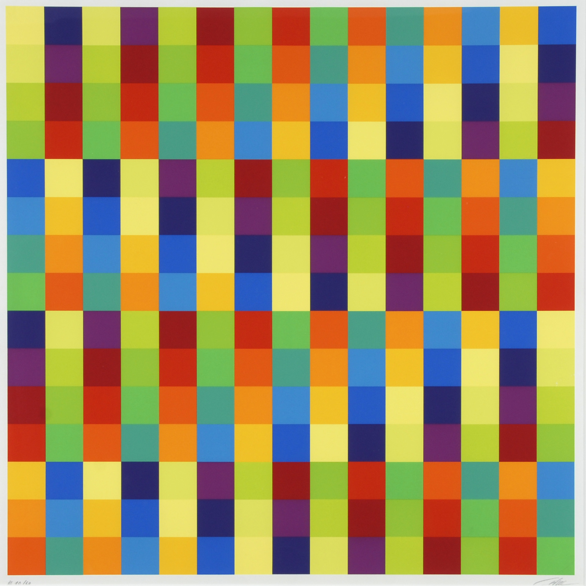 Richard Paul Lohse, 2 Blätter: Serielle Ordnungen