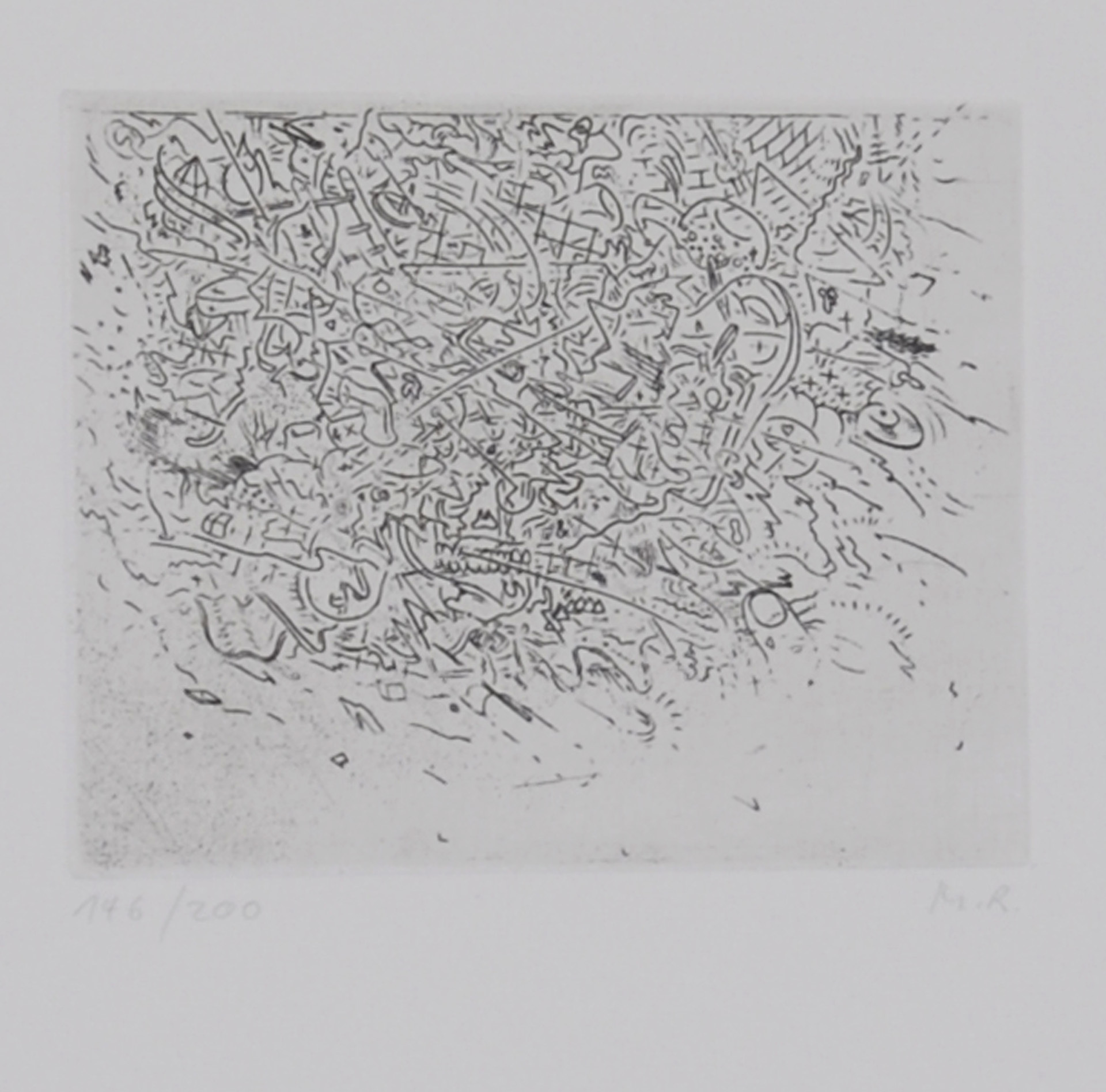 Markus Raetz, Gnuusch, 1971, from "Graphikmappe des Schweizerischen Kunstvereins"