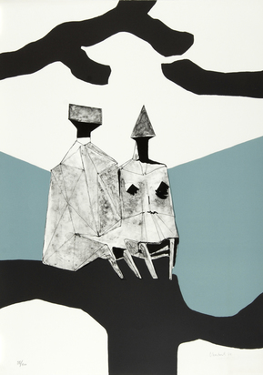 Two Seated Figures