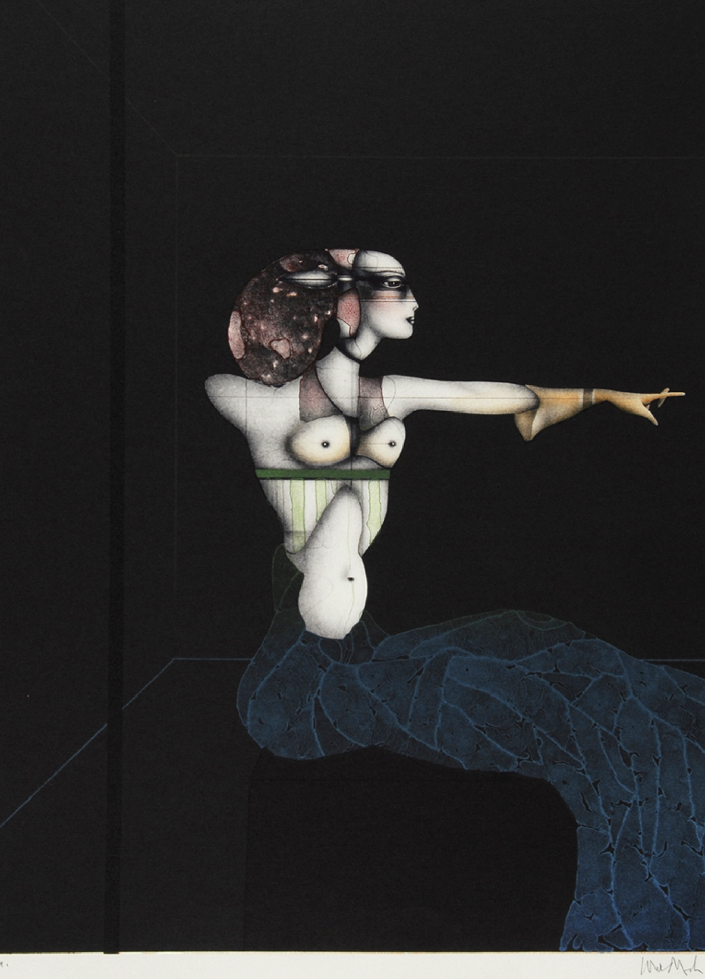 Paul Wunderlich, Schwebende Frau