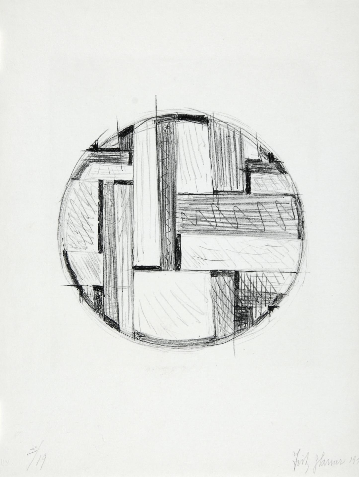 Fritz Glarner, Drawing Tondo No. 6