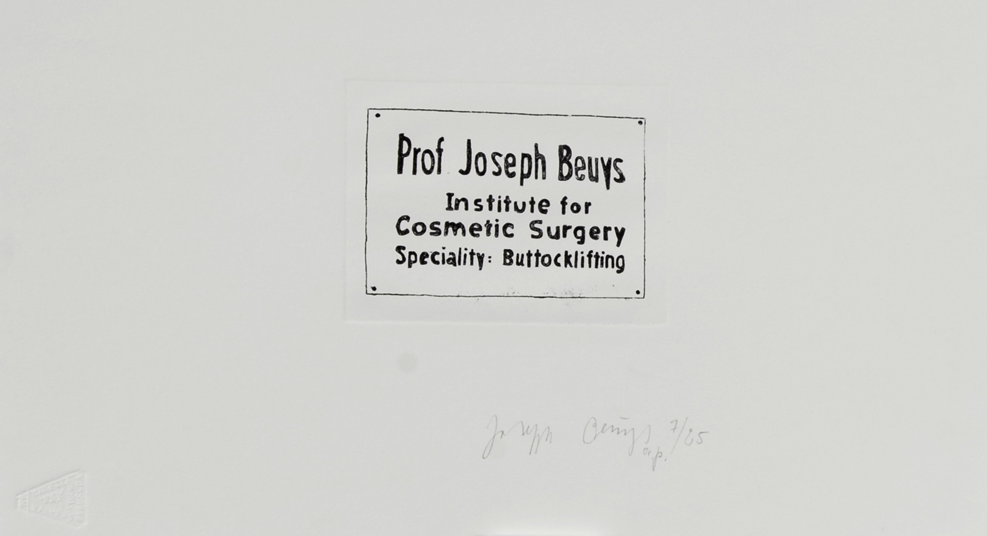 Joseph Beuys, Untitled