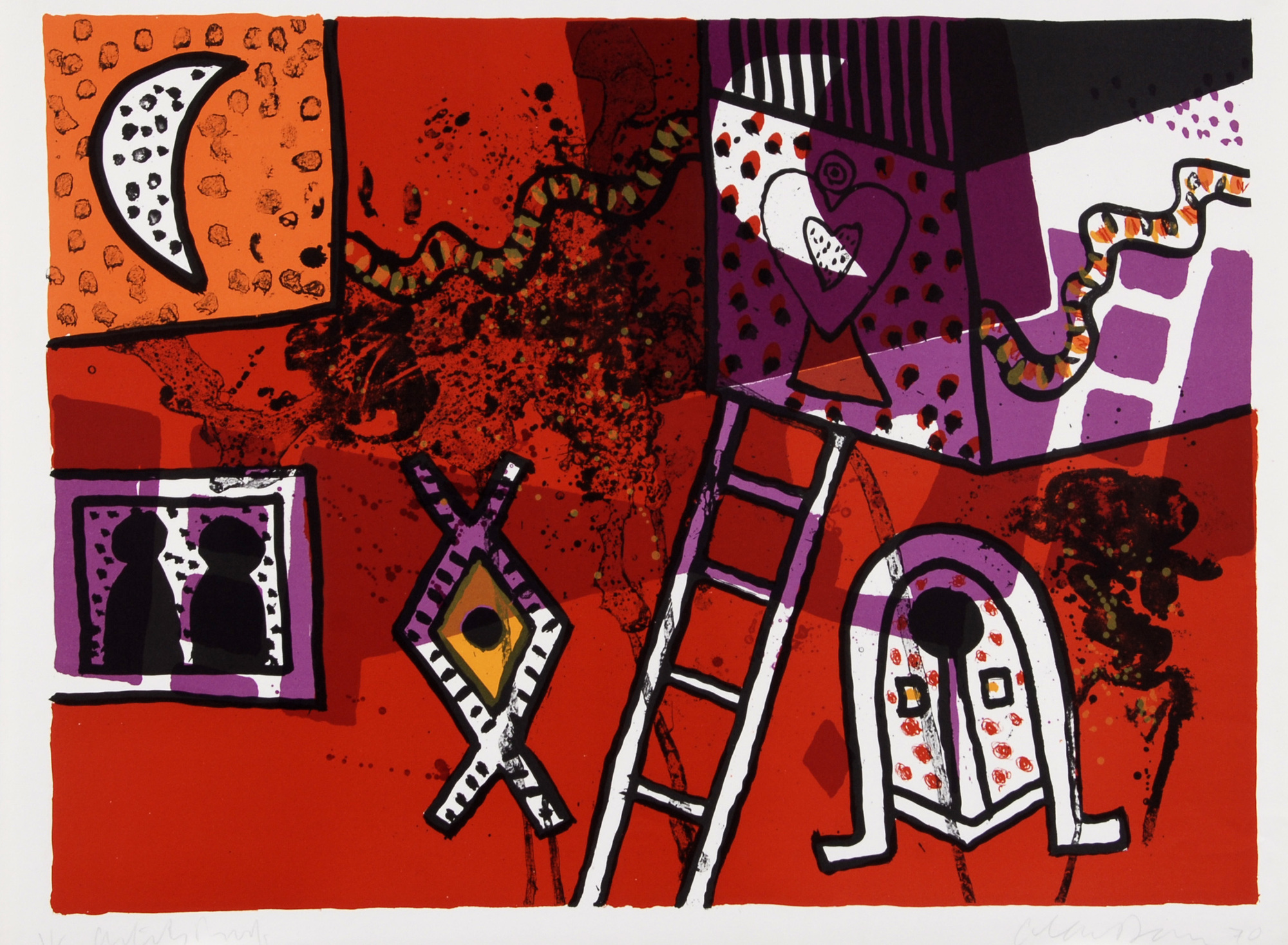 Alan Davie, 2 sheets: Untitled