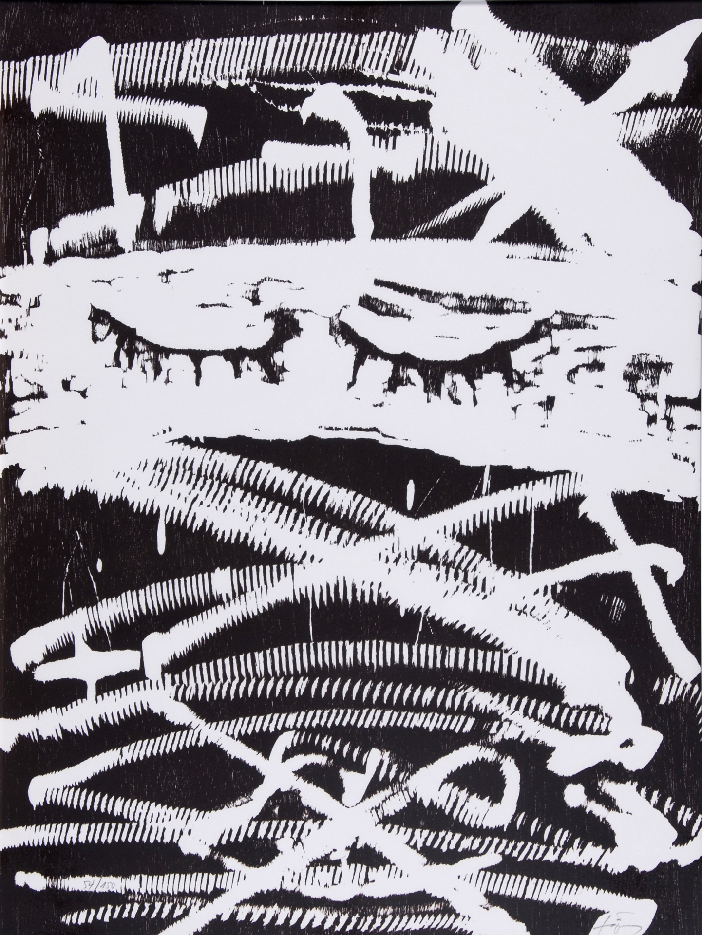 Antoni Tàpies, Ohne Titel, aus "Artists Against Torture"