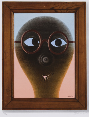 2 Blätter: (nach) Selbstbildnis, 1957/1973; (nach) L'endroit perdu, 1975
