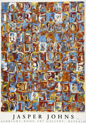 2 Plakate: J. Johns, Albright - Knox Art Gallery, Buffalo, 1968; J. Johns
