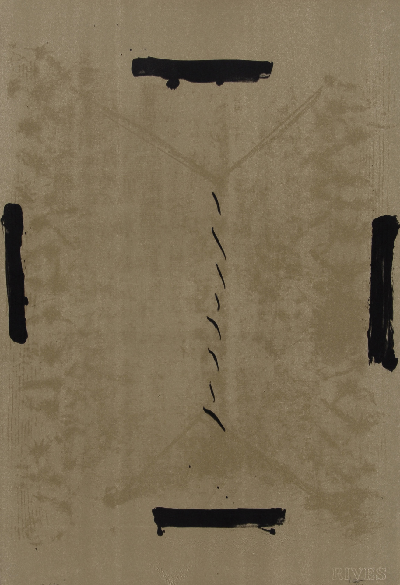 Antoni Tàpies, Quatre traces noir