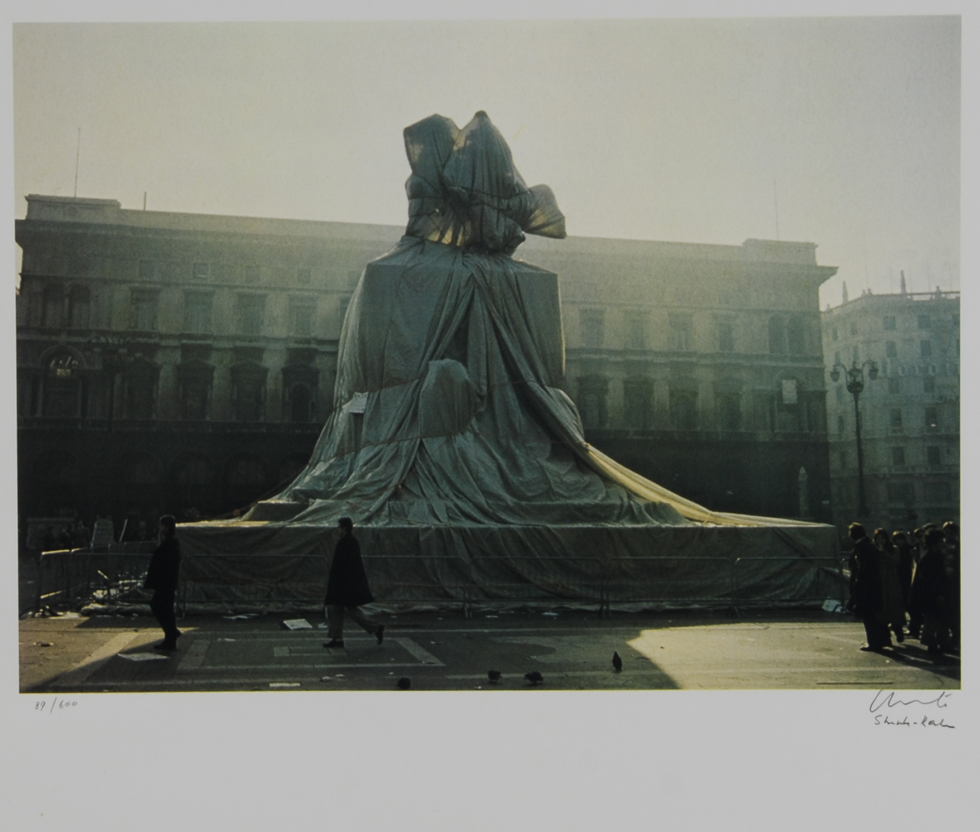 Christo, Wrapped Monument to Vittorio Emanuele, Piazza del Duomo, Milan, from "Ars Viva Edition"