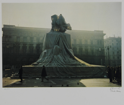 Wrapped Monument to Vittorio Emanuele, Piazza del Duomo, Milan, from "Ars Viva Edition"
