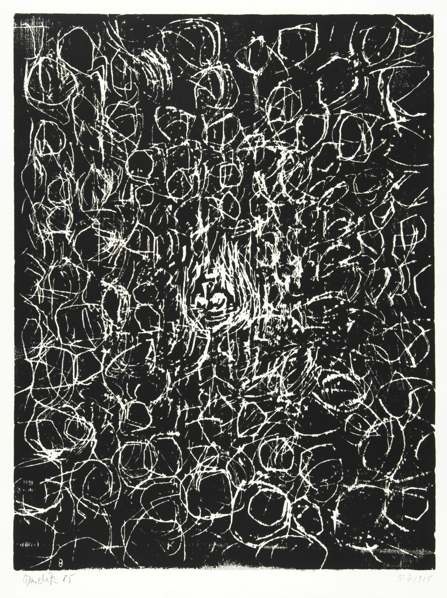 Georg Baselitz, Schwarzes Tuch I