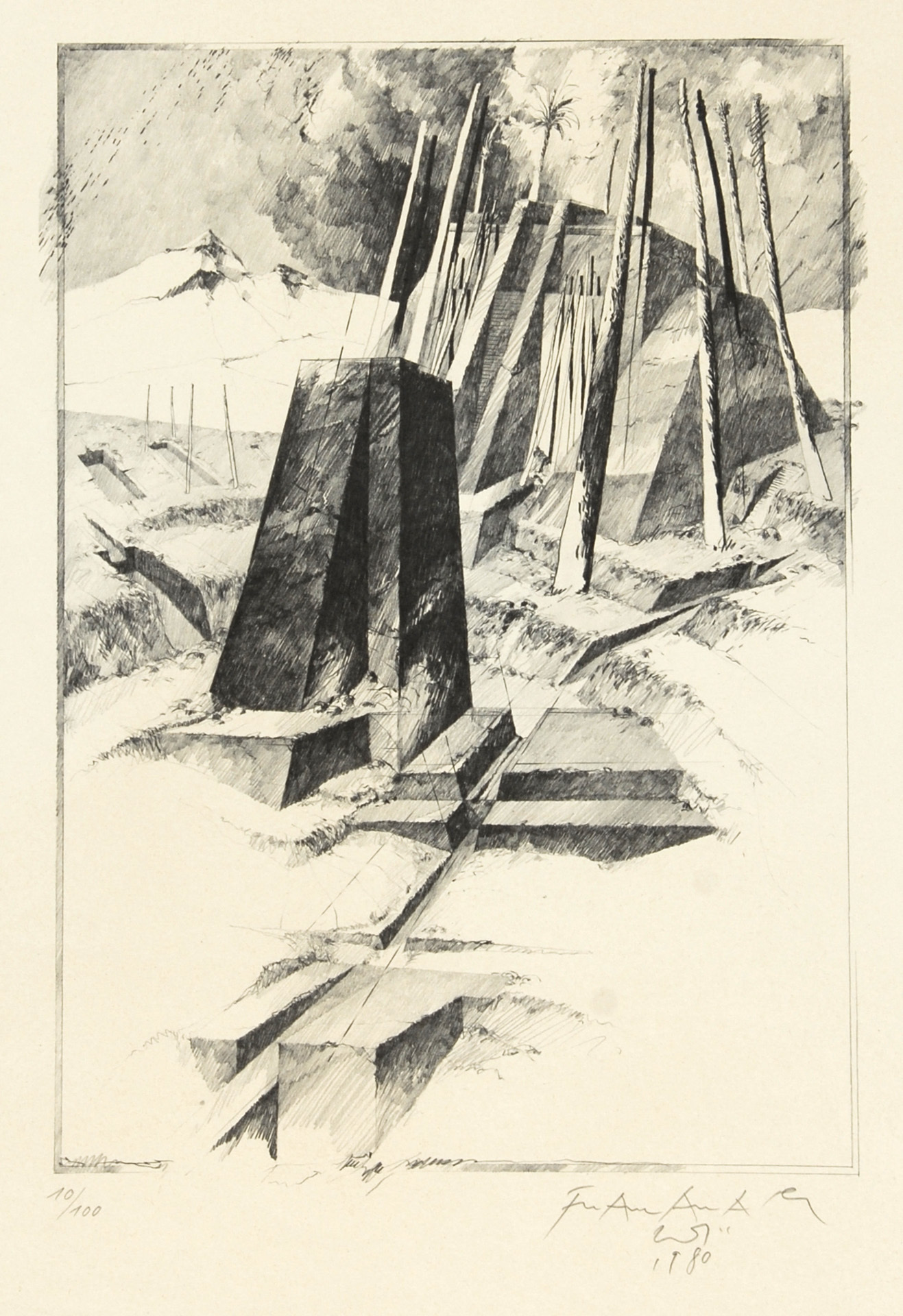 Grafik, 5 sheets: A. Thomkins; L. Leuppi; F.A. Wyss; O. Wiggli; C. Sandoz