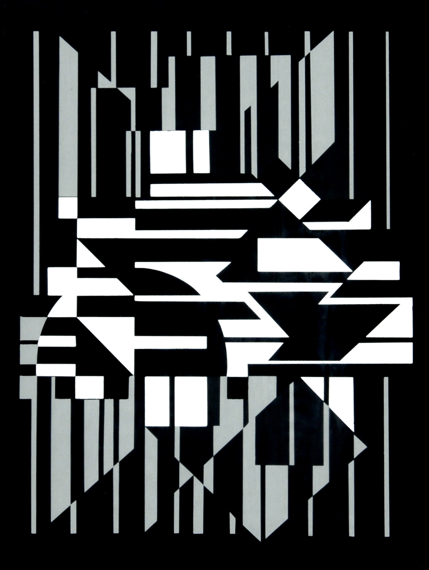 Victor Vasarely, 3 sheets: Untitled