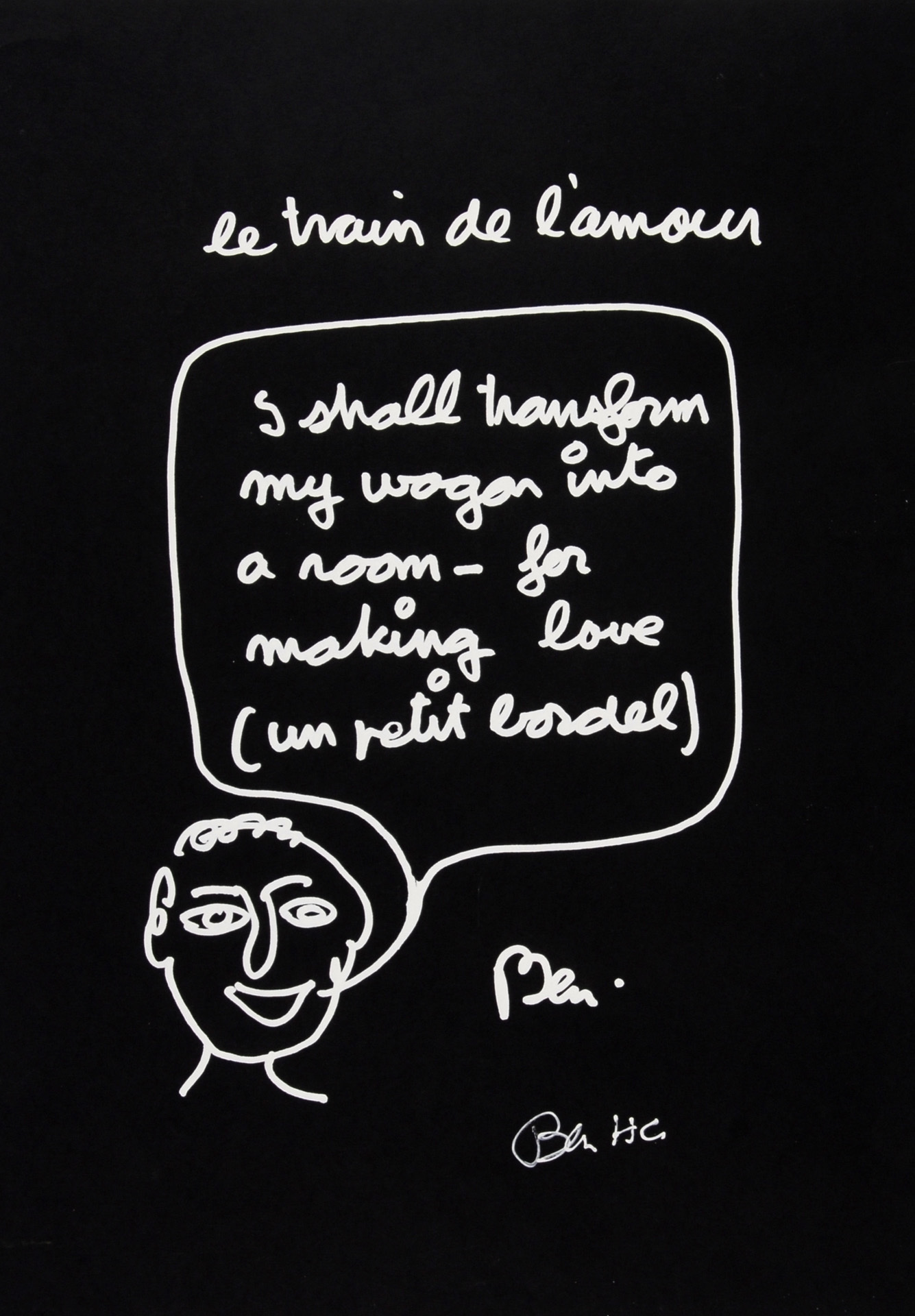 Ben Vautier, Le train de l'amour