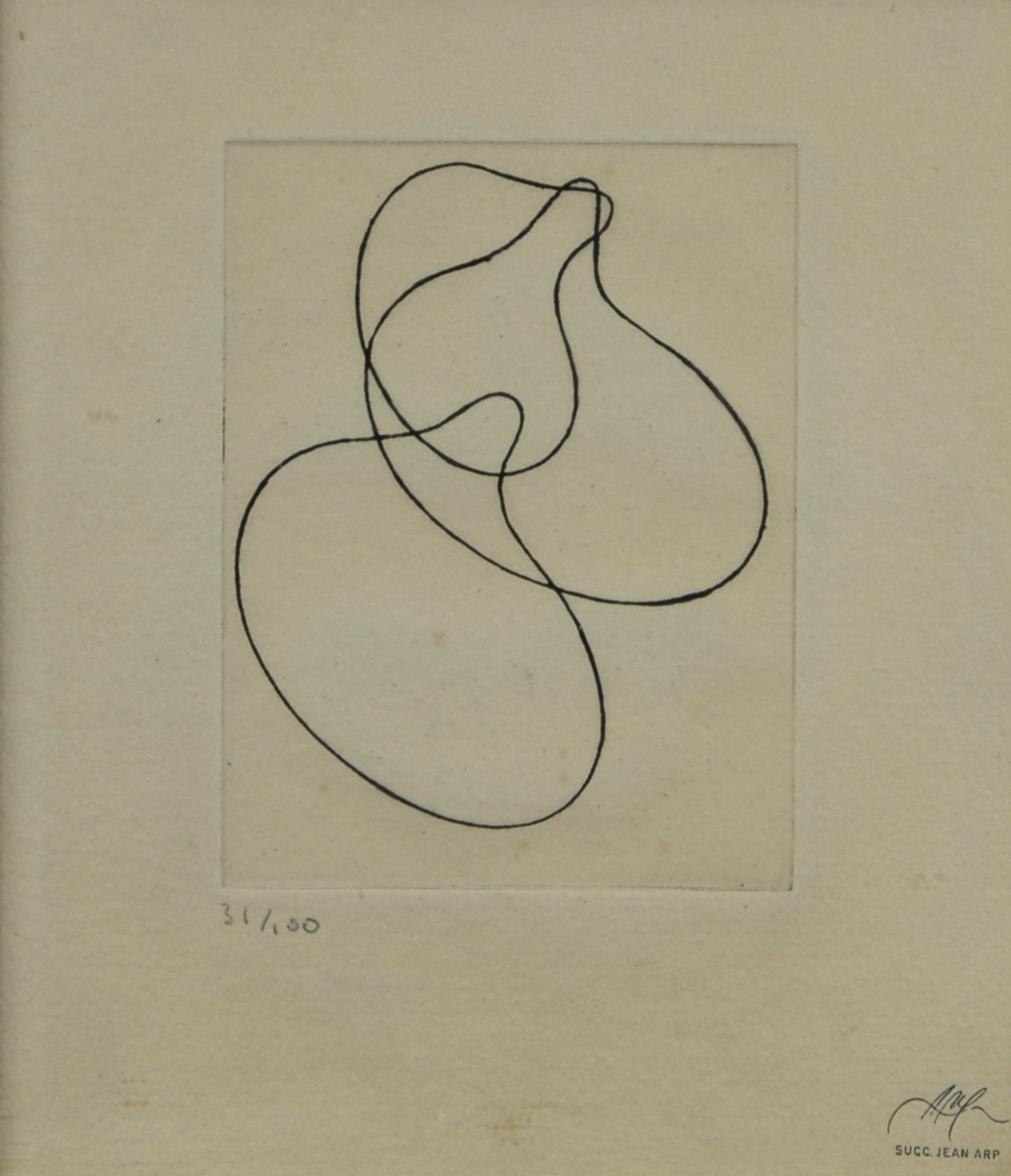 Hans Arp, 2 sheets: Untitled