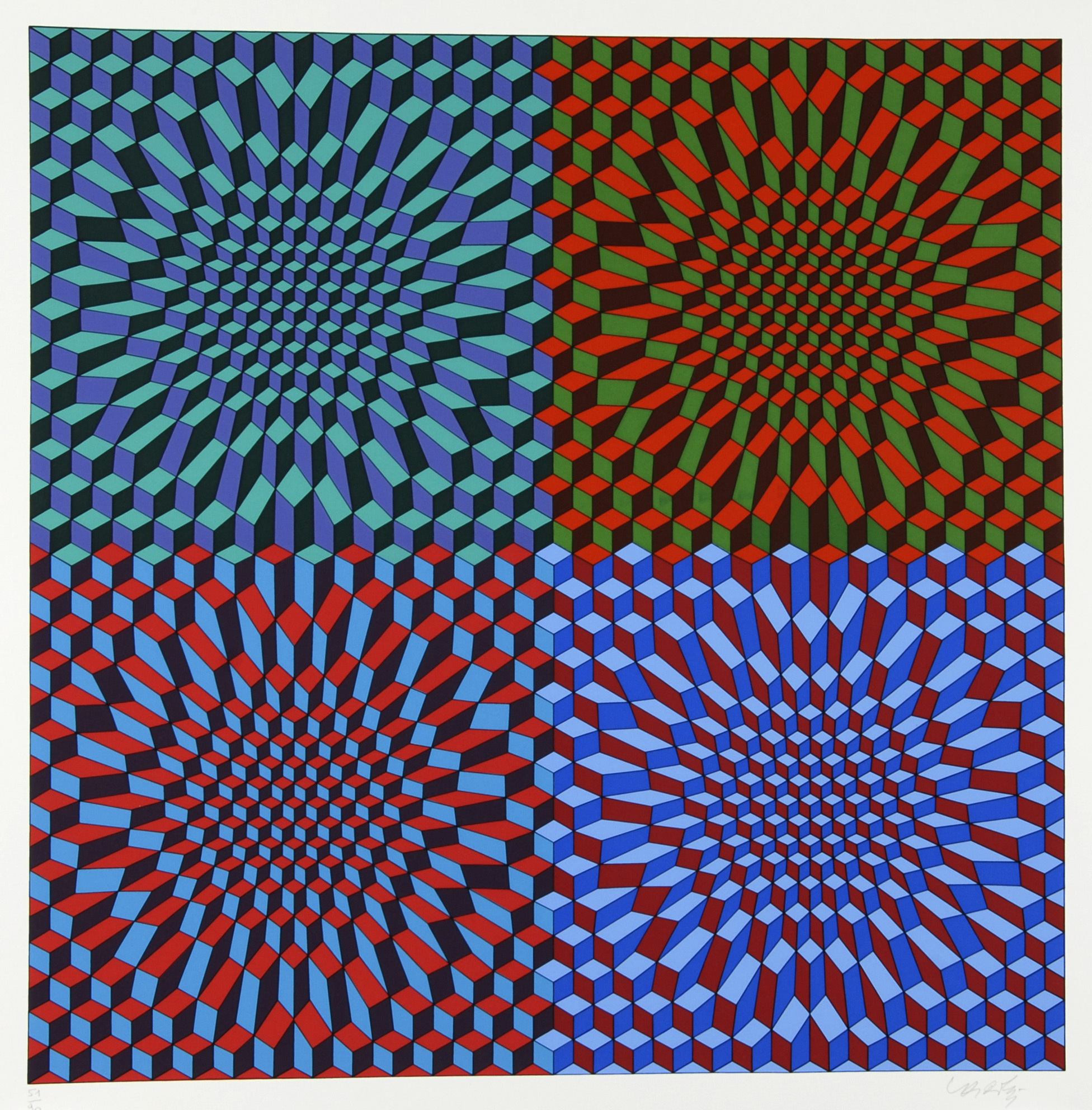 Victor Vasarely, Composition