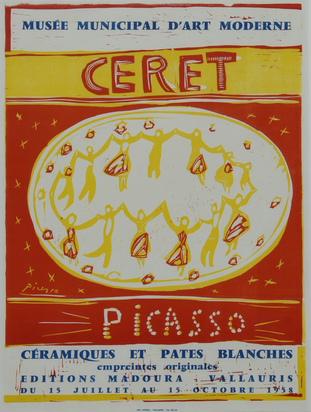 Poster. Musée Municipal d'Art Moderne, Ceret, Céramique et pates blanches