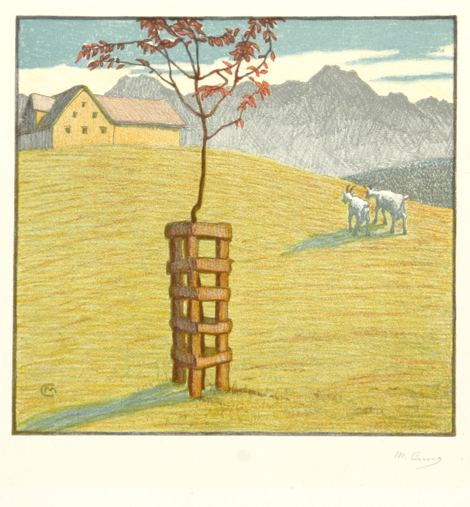 Martha Cunz, Appenzellerland mit Säntis