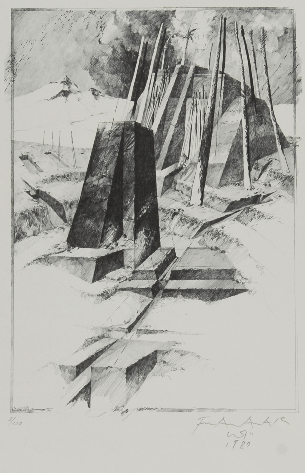 Grafik, 5 sheets: O. Tschumi; F. A. Wyss; O. Wiggli; C. Sandoz; H. Schweizer