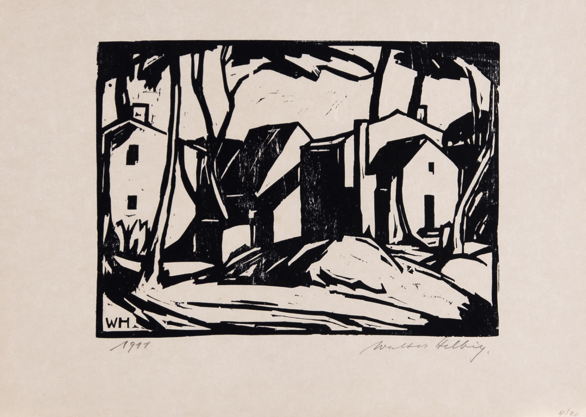 Walter Helbig, Dorf im Tessin