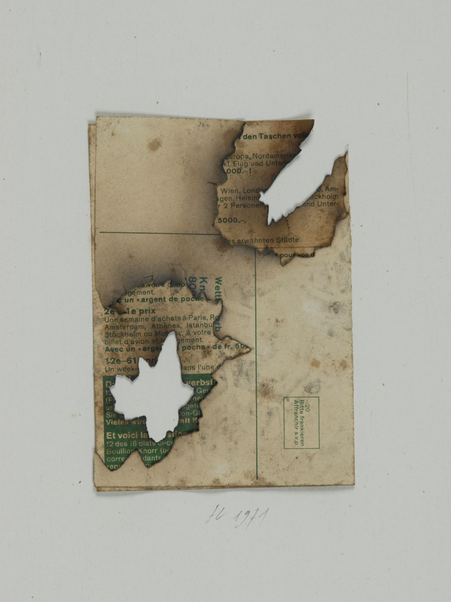 Franz Eggenschwiler, Untitled