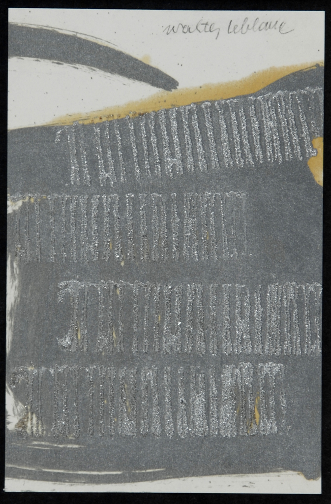 Walter Leblanc, Untitled