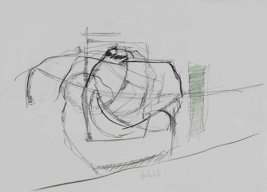 Jean Mauboulès, 3 sheets: Untitled; Untitled, 1978; Untitled, 1981