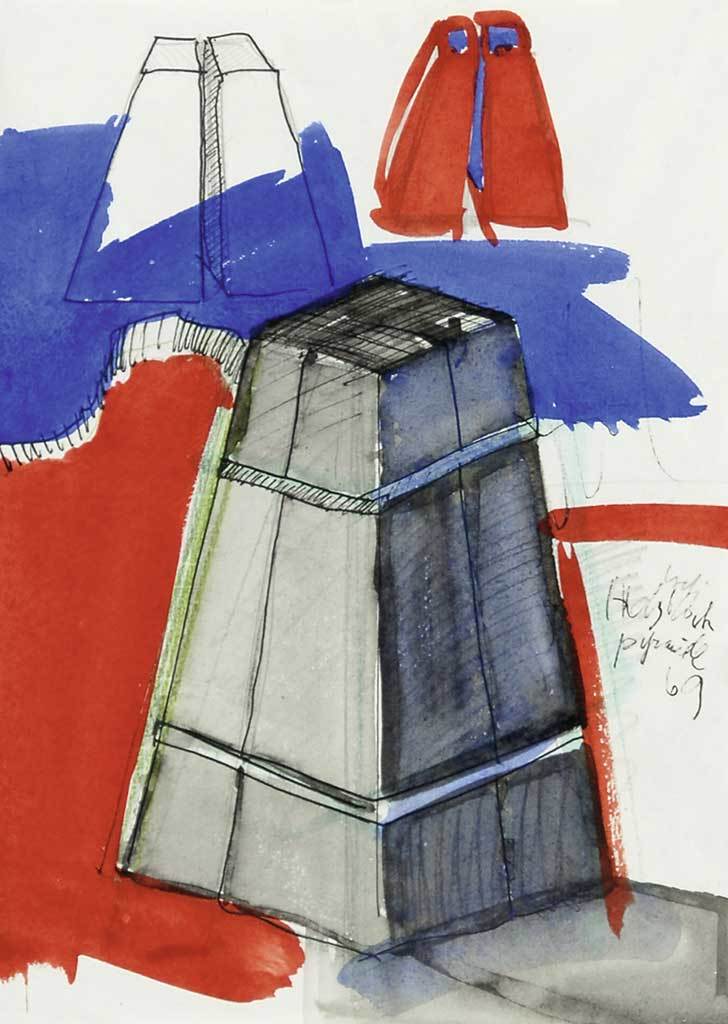 Rolf Iseli, Wood Block Pyramid