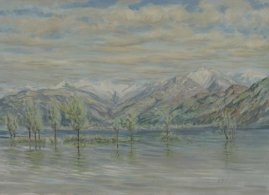 Ernst Zuppinger, See mit Bergen