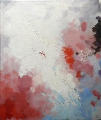 Komposition weiss - rot