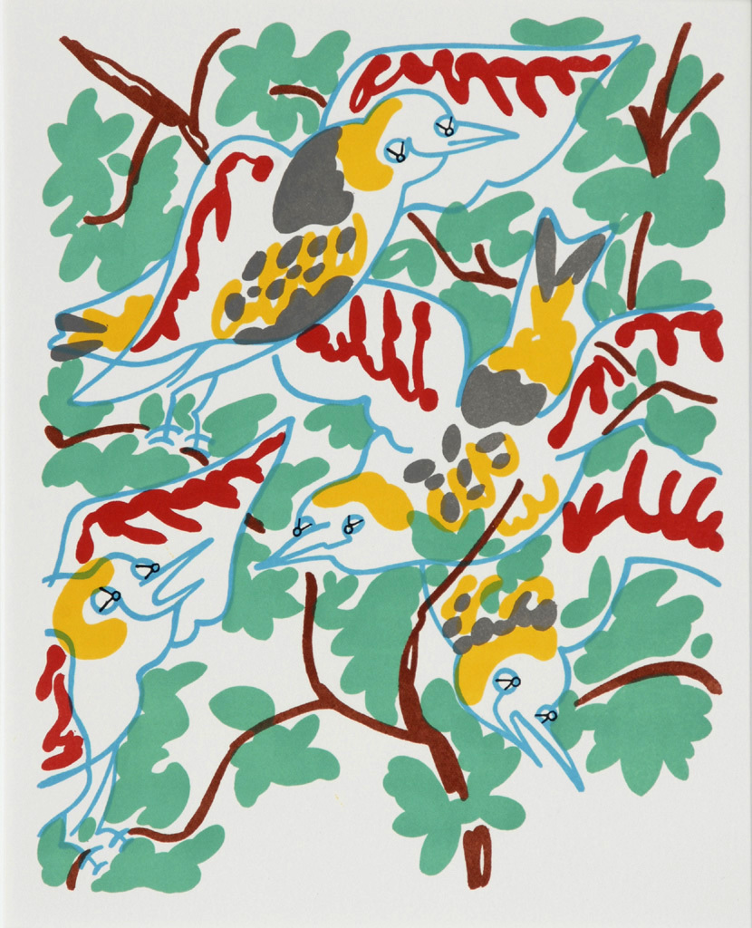 Grafik, 4 sheets: G. Sutherland; J. Cocteau; C. Lapicque; A. Les Fenosa
