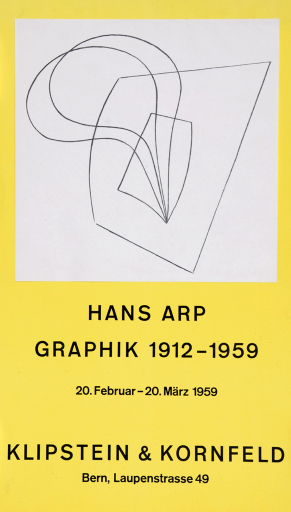 Hans Arp, Poster. Pflanzlich-architektonisch, Hans Arp Graphik 1912- 1959, Klipstein & Kornfeld