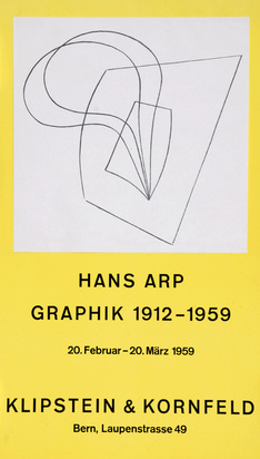 Poster. Pflanzlich-architektonisch, Hans Arp Graphik 1912- 1959, Klipstein & Kornfeld