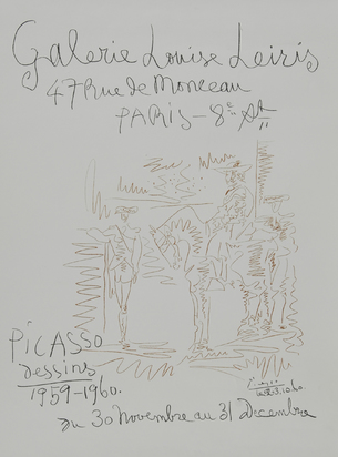 Poster. Galerie Louise Leiris, Picasso dessins