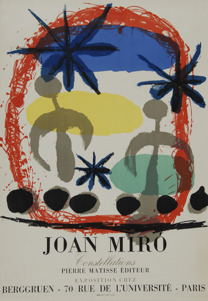 Joan Miró, Poster. Joan Miró Constellations