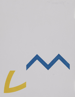2 sheets: Untitled, 1970; Untitled, 1970, from "Graphikmappe des Schweizerischen Kunstvereins", 1975