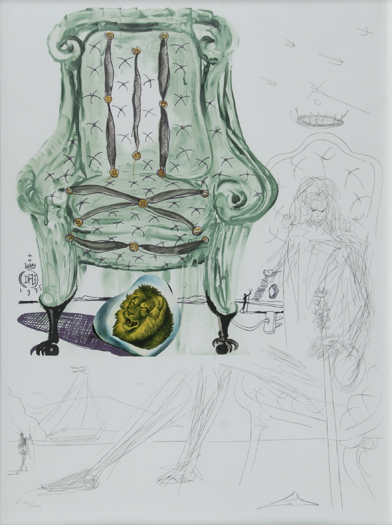 Salvador Dalí, Breathing Pneumatic Armchair, from "Imaginations and Objects of the Future"