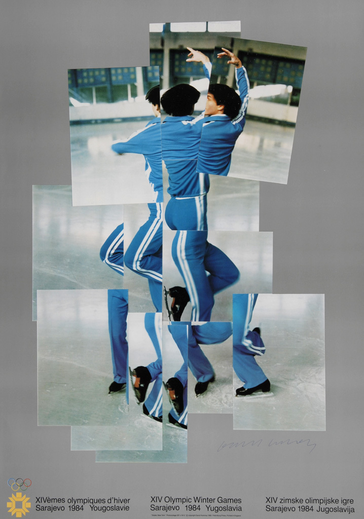 David Hockney, Plakat. XIV Olympic Winter Games, Sarajevo 1984 Yugoslavia