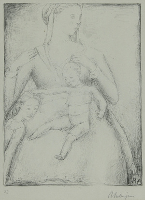 Frau mit Kindern