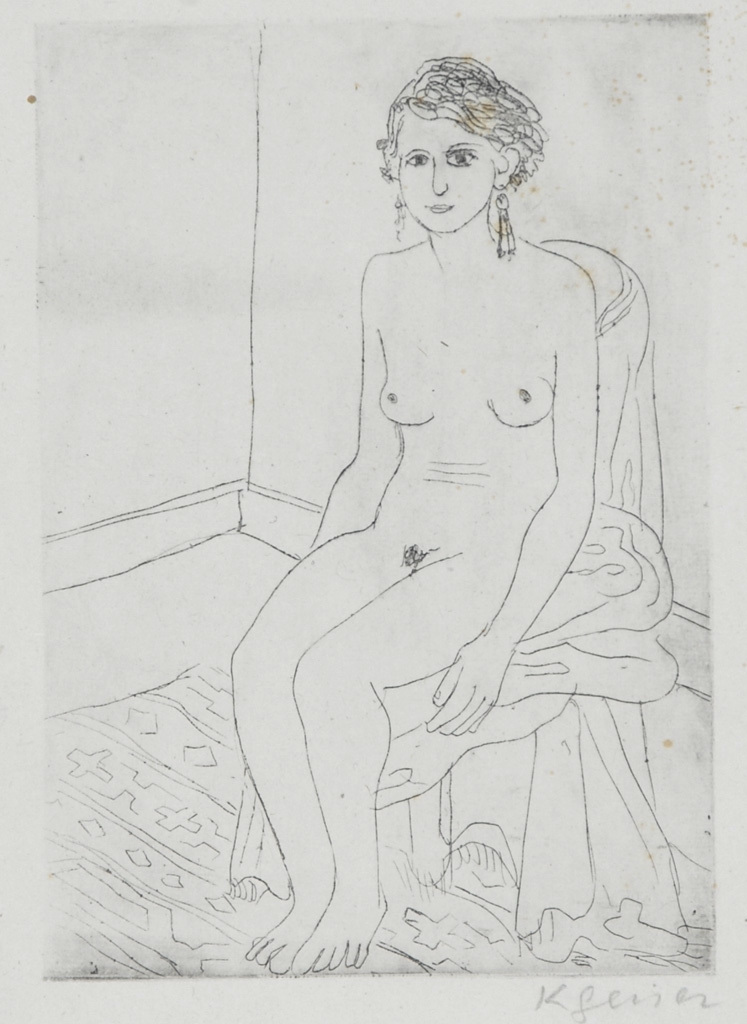 Karl Geiser, Sitzende
