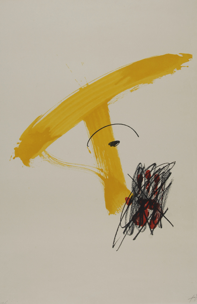 Antoni Tàpies, Sheet from "Als mestres de Catalunya"