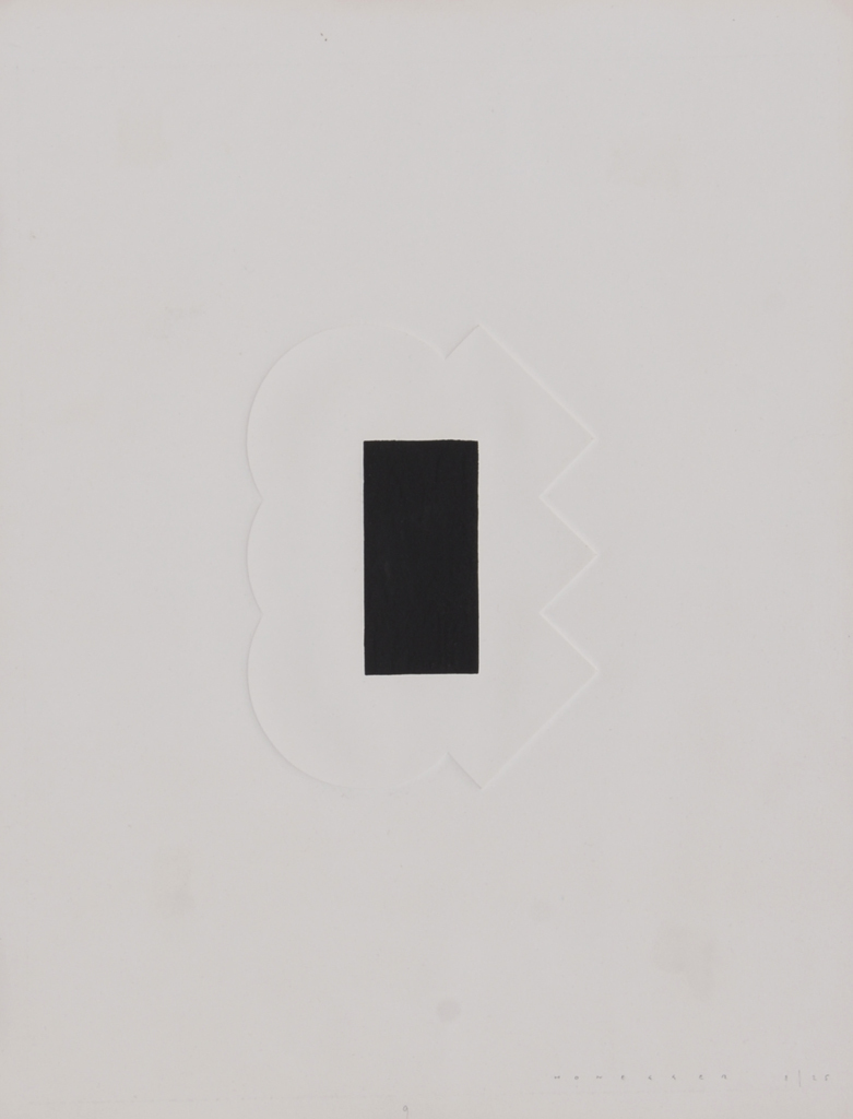 Gottfried Honegger, 2 sheets: Untitled; Relief impaimer