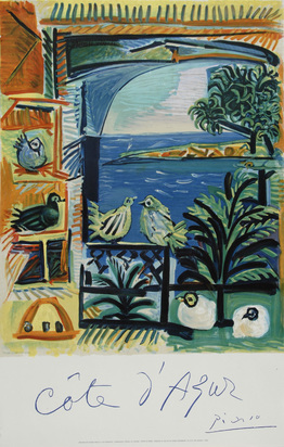 Poster. Picasso - Côte d'Azur