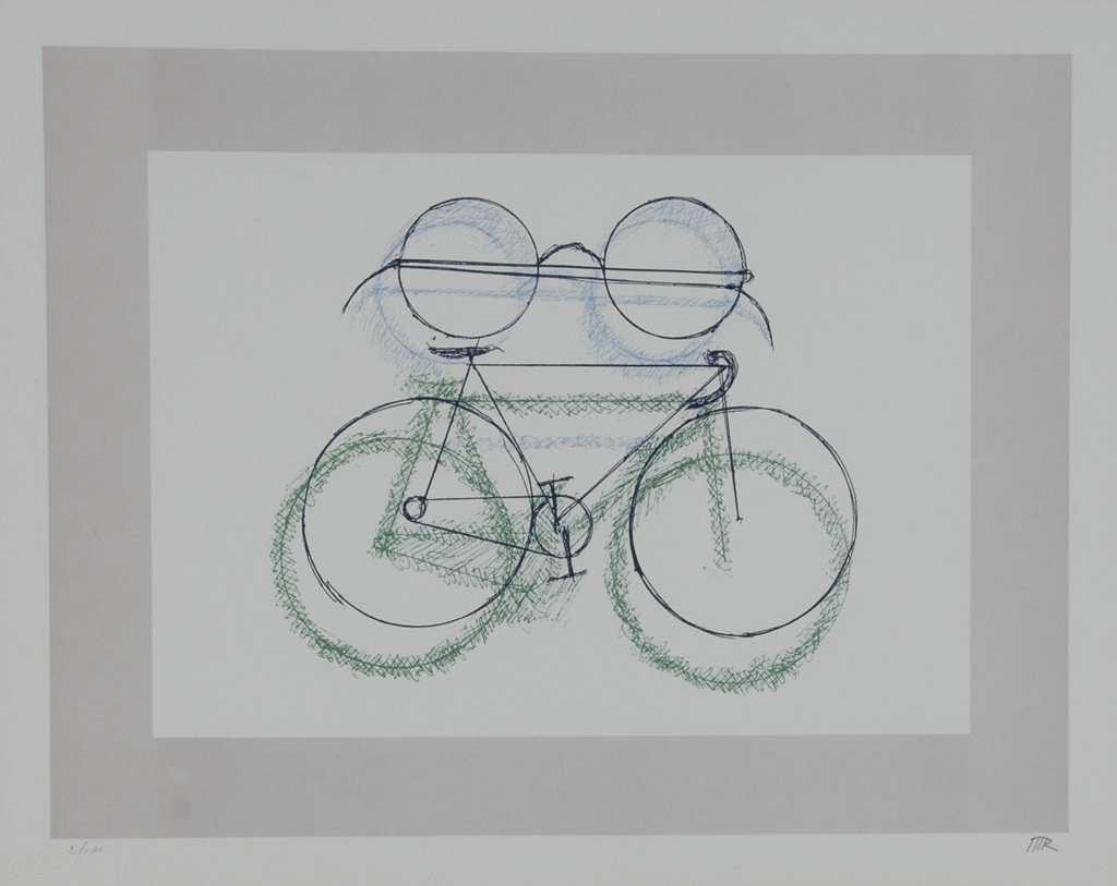 Man Ray, Bicicletta con occhiali