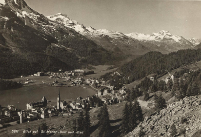 11 Fotoansichten Berglandschaften: A. Steiner, St. Moritz; R. Guler, St. Moritz; Schroeder & Cie. (4), Zurich; Photoglob, Zurich (3); G. Sommer, Napoli; Chr. Meisser, Zurich