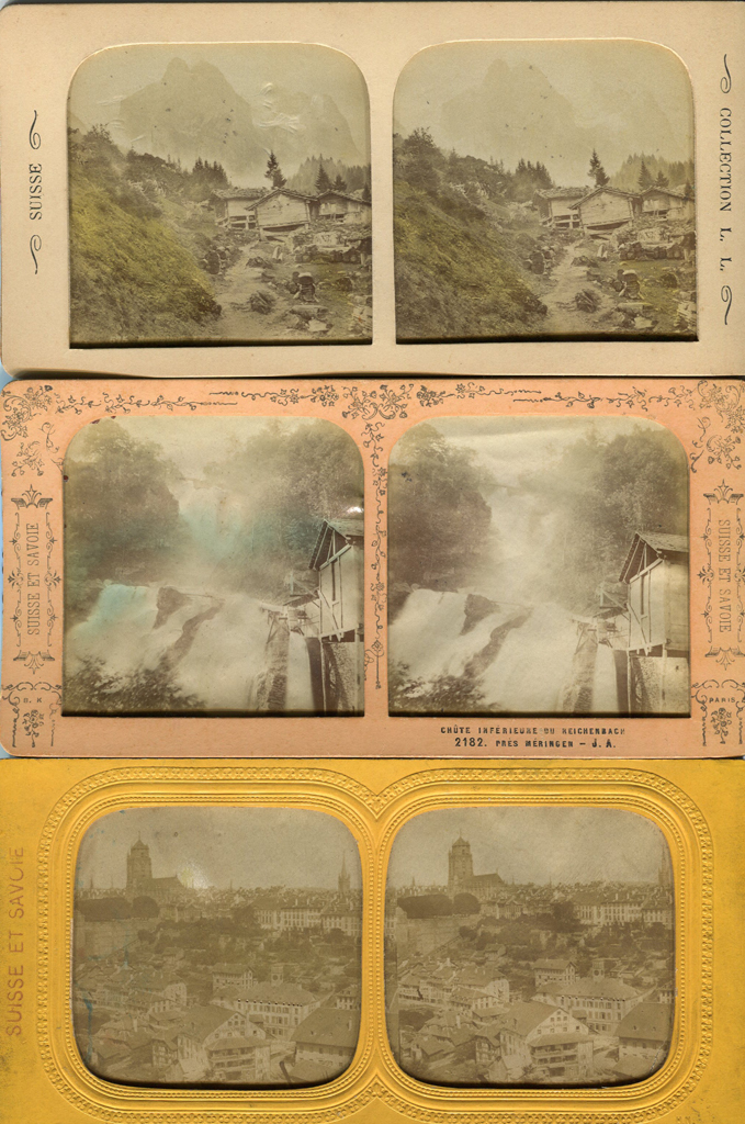 Fotografie, Original stereoscopes and stereotypes: Berglandschafts- und Stadtmotive aus der Schweiz, sowie vereinzelte aus New York von Bert & Elmer Underwood