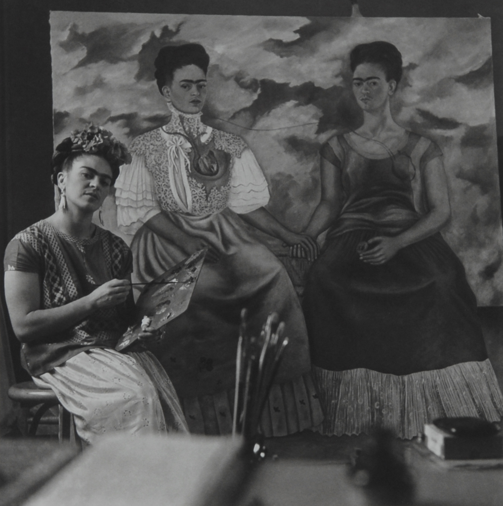 Nickolas Muray, Frida (Kahlo) Painting "The Two Fridas"