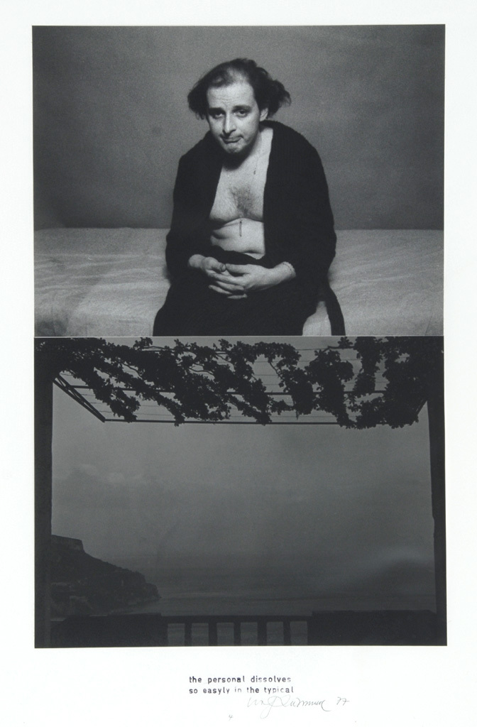 Urs Lüthi, Work 4, from the series "The personal dissolves so easily in the typical"