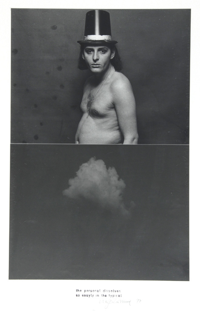 Urs Lüthi, Work 6, from the series "The personal dissolves so easily in the typical"