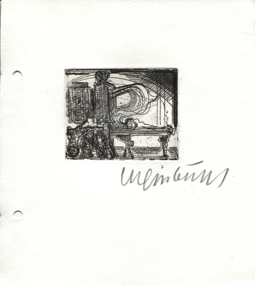 Exhibition catalogue. Kupferstichkabinett des Musée d'art et histoire, Bernhard Luginbühl, Galerie Renée Ziegler Zürich. Grafikkatalog Bernhard Luginbühl