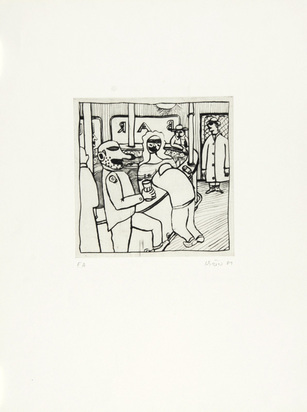 2 sheets: Traumfiguren, 1979; Am Tresen, 1981